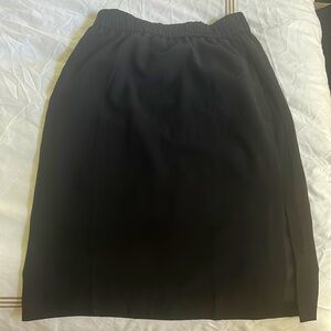 J. Crew factory black pull on skirt